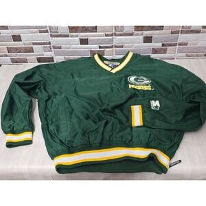 Vintage Green Bay Packers Brett Favre Size M  NFL Windbreaker
